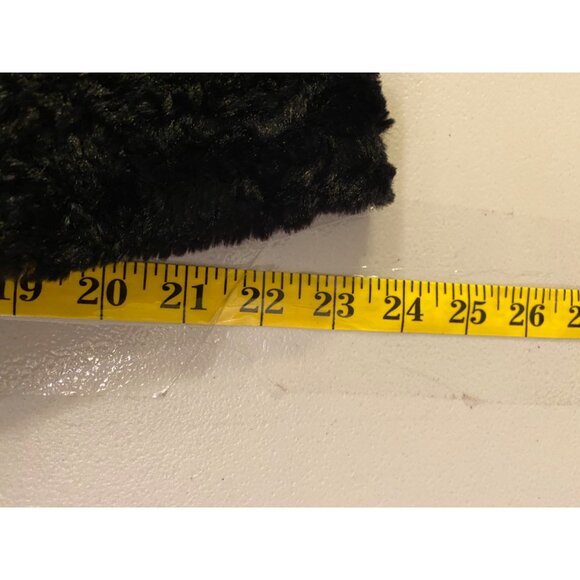 JM Collection Womens Black Faux Fur Jacket Medium - Picture 15 of 16